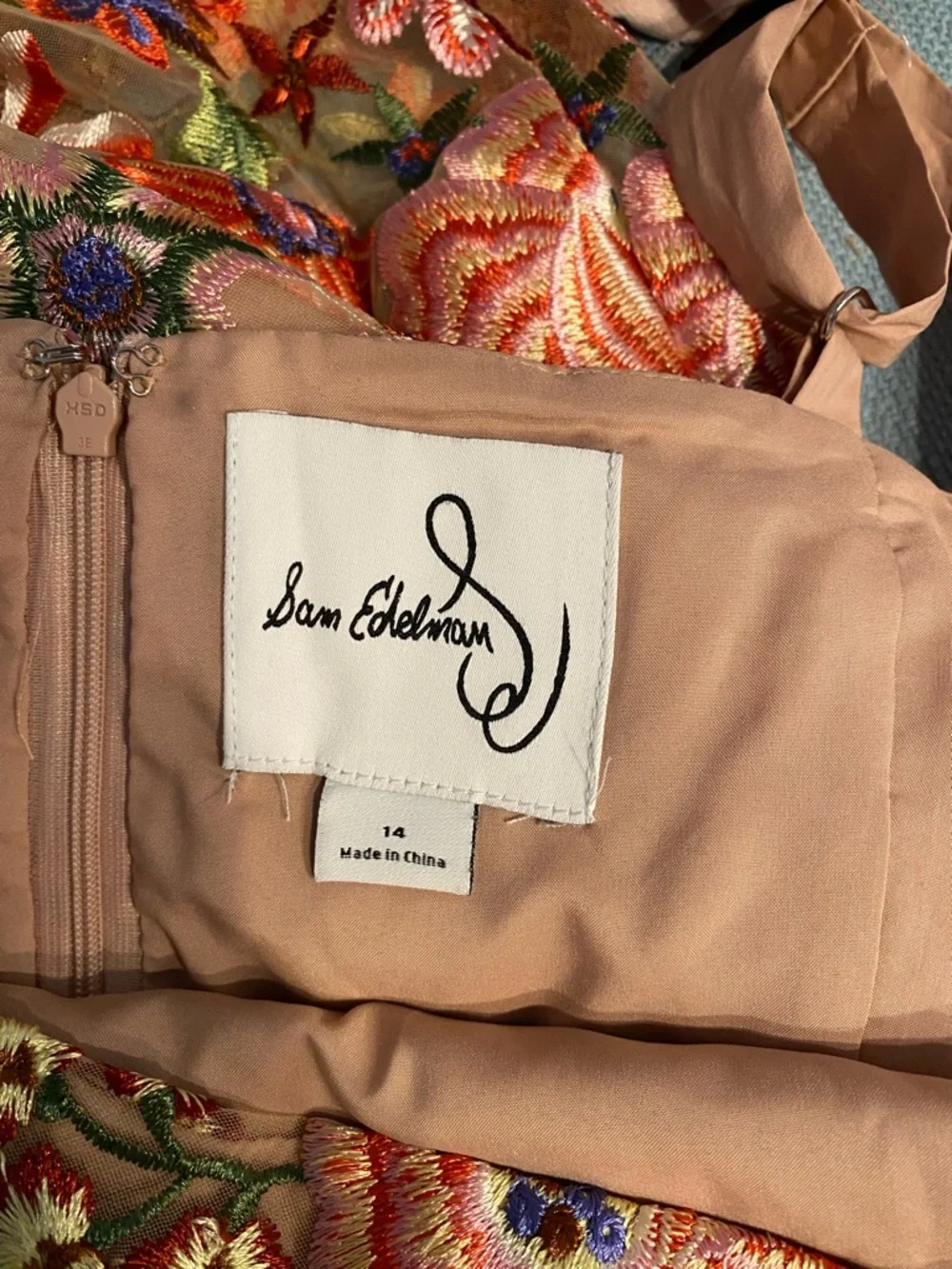 Sam Edelman Midi Embroidered Sheath Dress - Picture 5 of 7